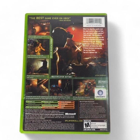 Tom Clancy's Splinter Cell: Chaos Theory (Microsoft Xbox, 2005) - Picture 2 of 6